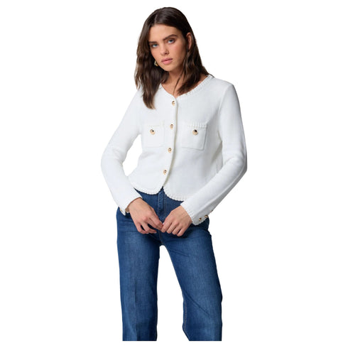 Kocca Cardigan Cardigan Donna a nido d’ape con taschine XS P25 - KOCCAANDREANNA - 60001 - XS - Francavilla Moda